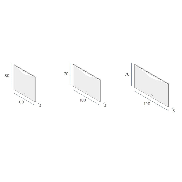 Miroir de salle de bain rectangulaire Clio