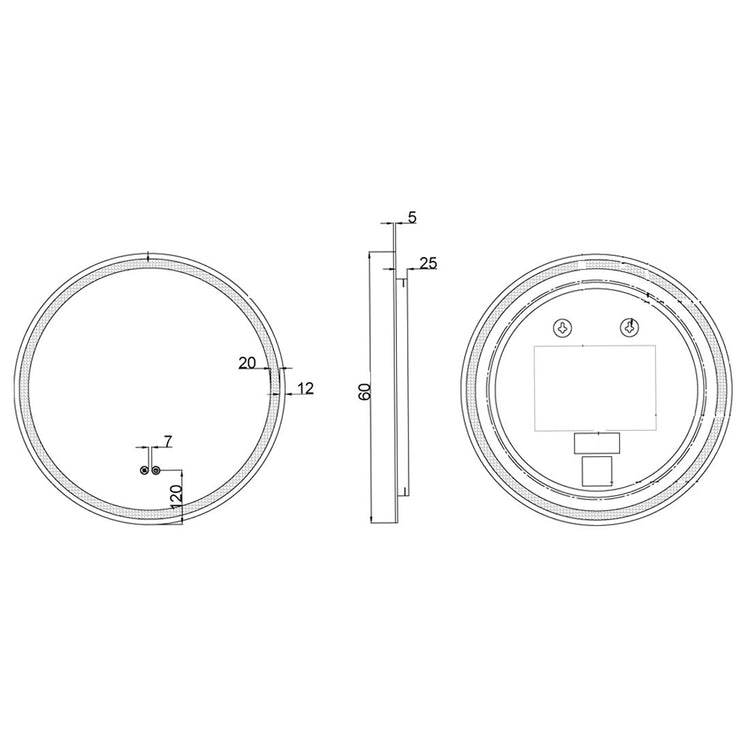 Miroir led lumineux Fabio