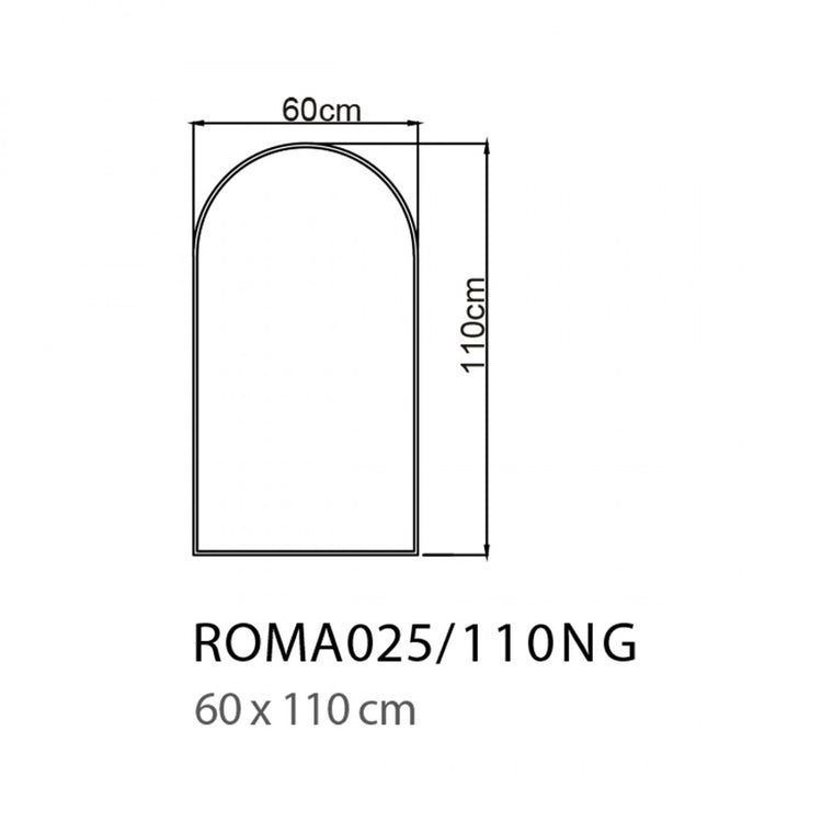 Miroir lumière led indirecte Roma