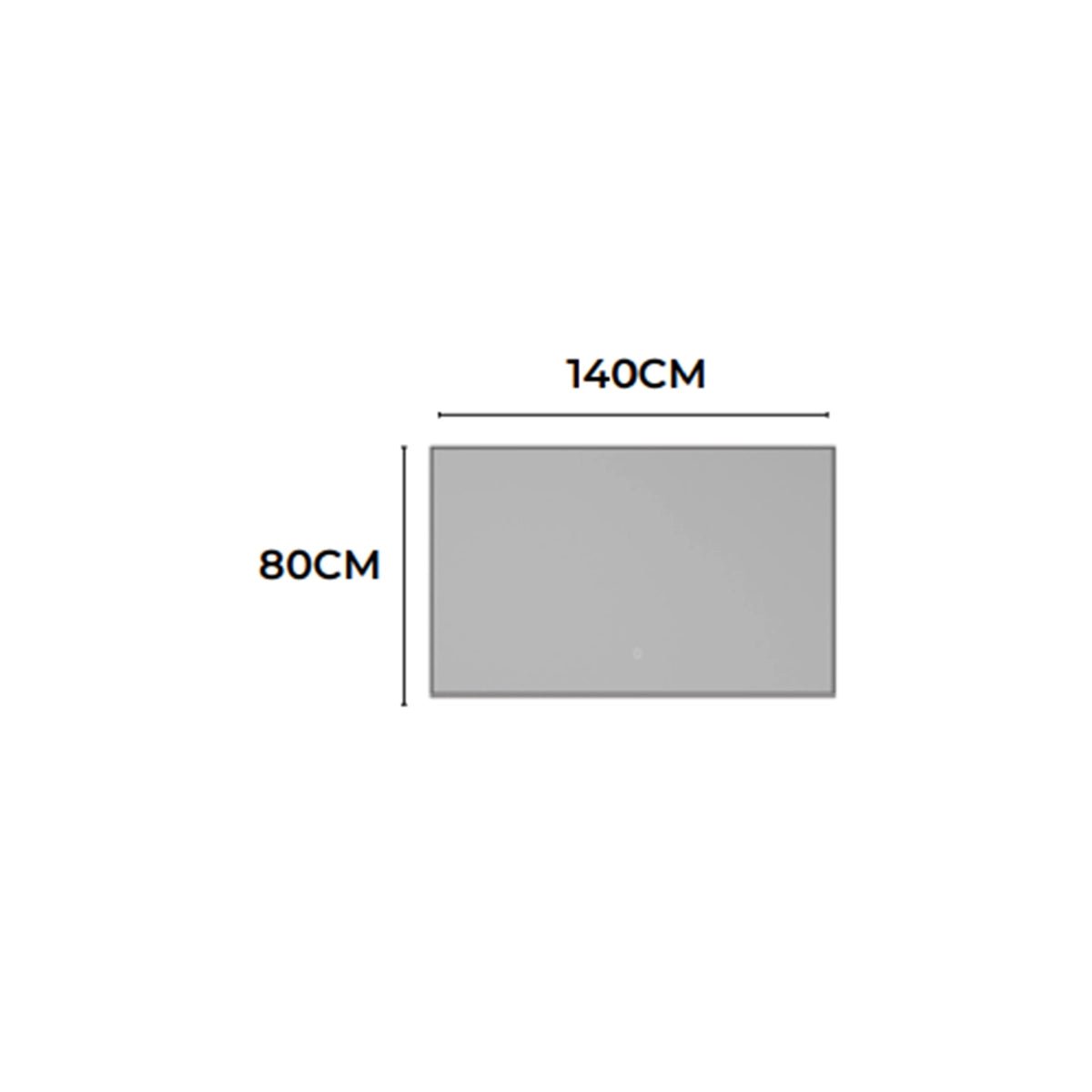 Espejo luz led integrada Ability oro cepillado - Thebath