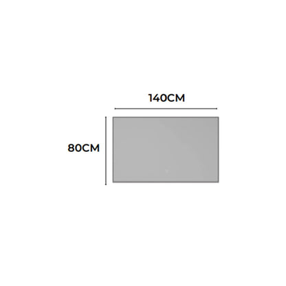 Espejo luz led integrada Ability oro cepillado - Thebath