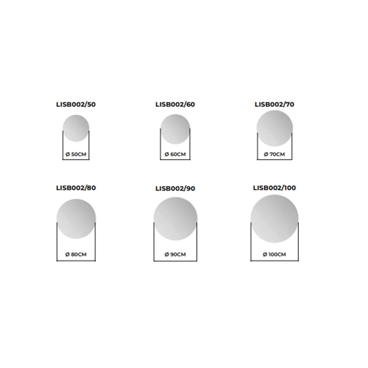 Espejo moderno con luz led Lisboa - Thebath