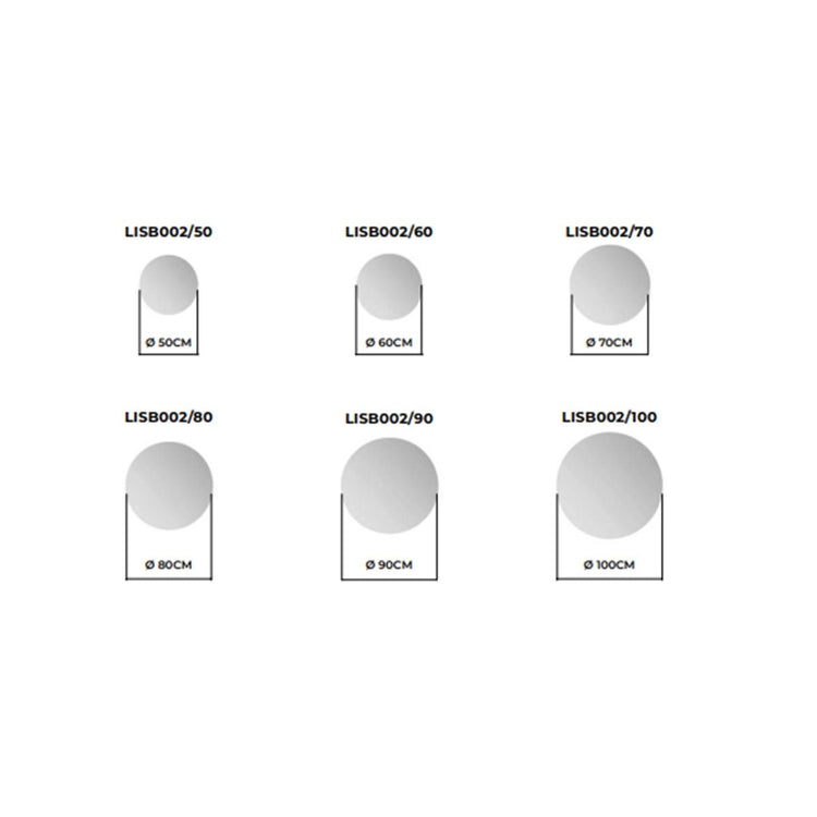 Miroir moderne avec lumière led de Lisbonne