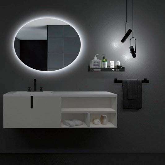 Miroir ovale avec lumière led Oval