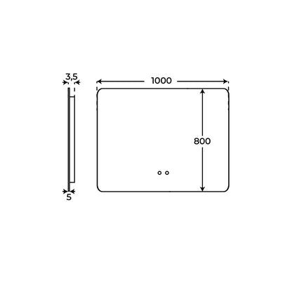 Espejo Rafael 100cm Outlet - The Bath