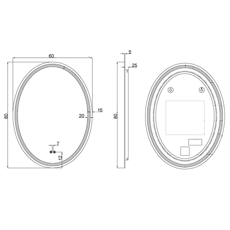 Miroir led rond Romeo