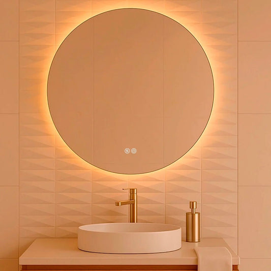Espejo redondo retroiluminado 80cm Hermes - Thebath