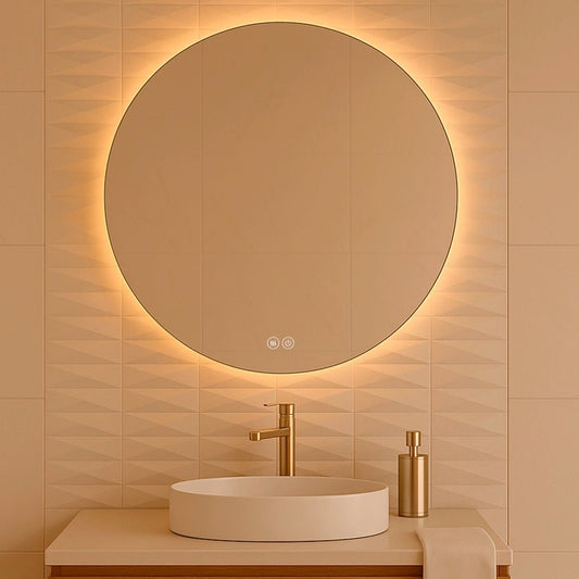 Espejo redondo retroiluminado 80cm Hermes - Thebath