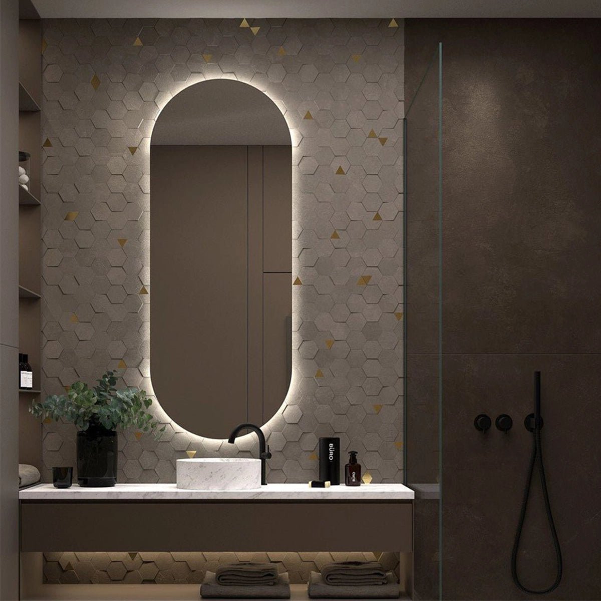 Espejo retroiluminado con luz led Borneo - The Bath