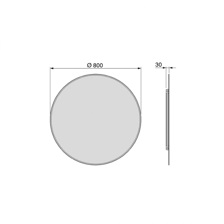 Miroir Zeus avec éclairage LED décoratif