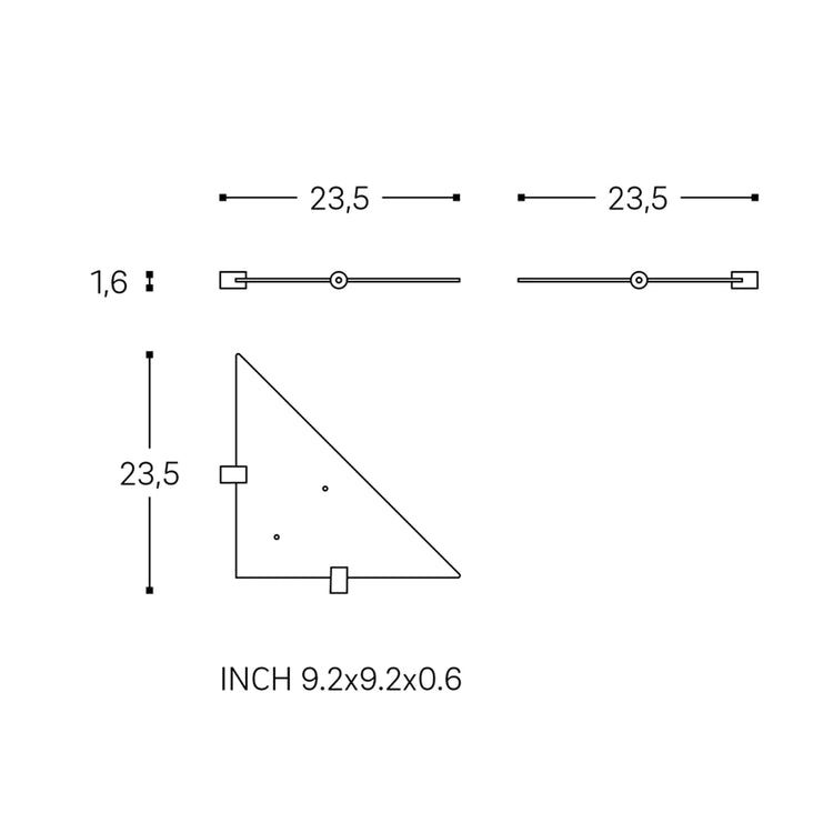 Étagère d'angle bain Logic