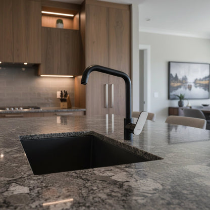 Grifo alto negro curvo Flat - The Bath