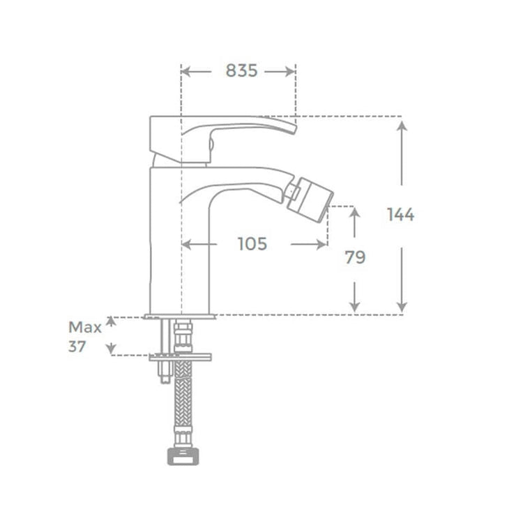 Robinet de bidet Cascada