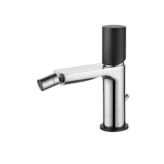 Grifo bidet cromo y negro Tube