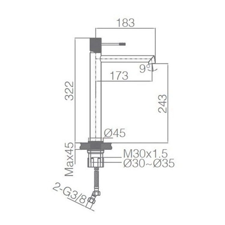 Robinet à bec haut Line