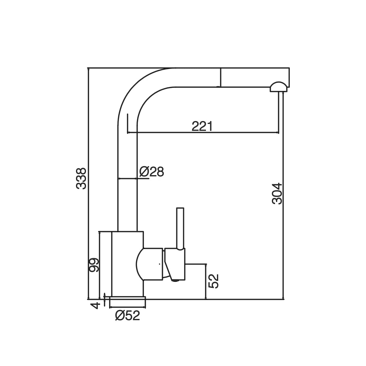 Grifo cocina acero inoxidable Malta - Thebath