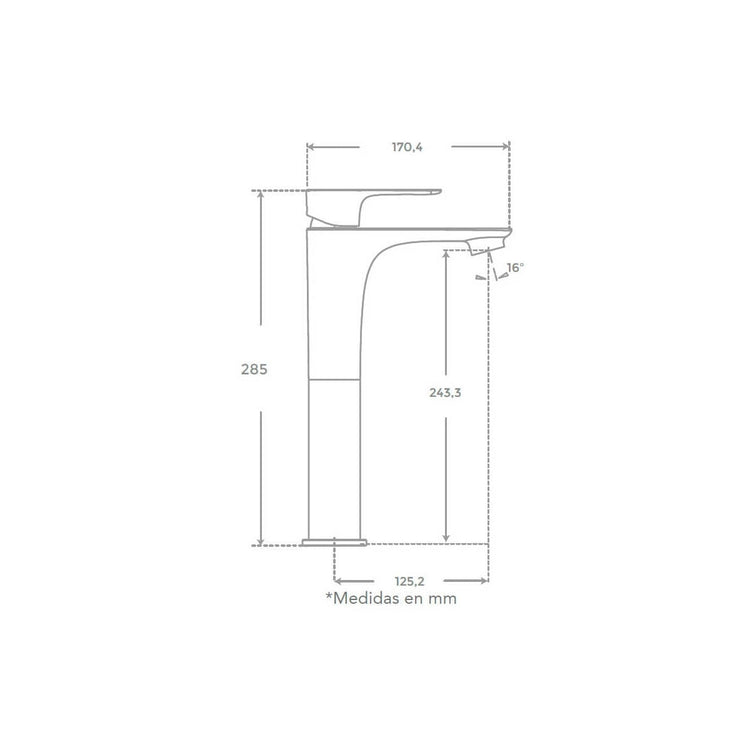 Robinet à bec haut Flat