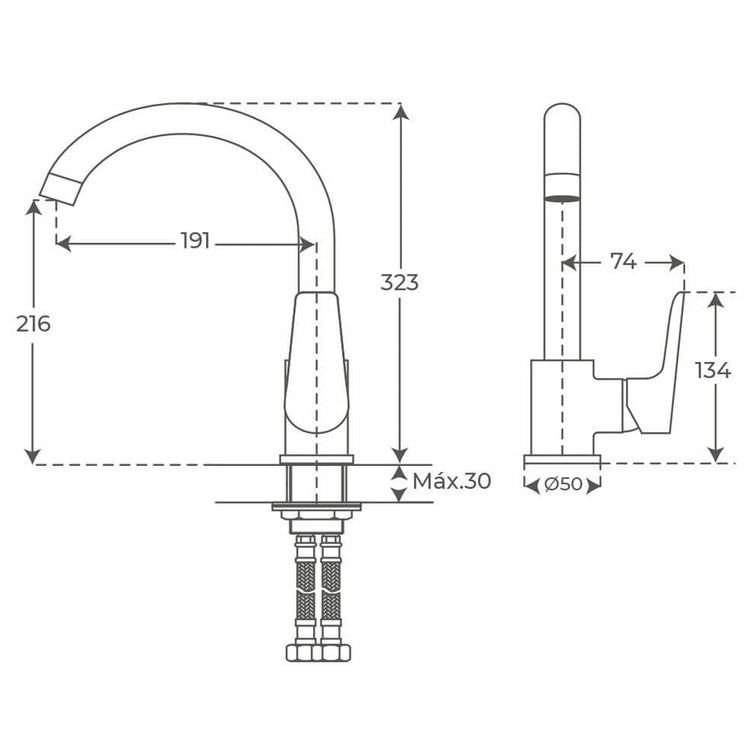 Robinet de cuisine monocommande Crono