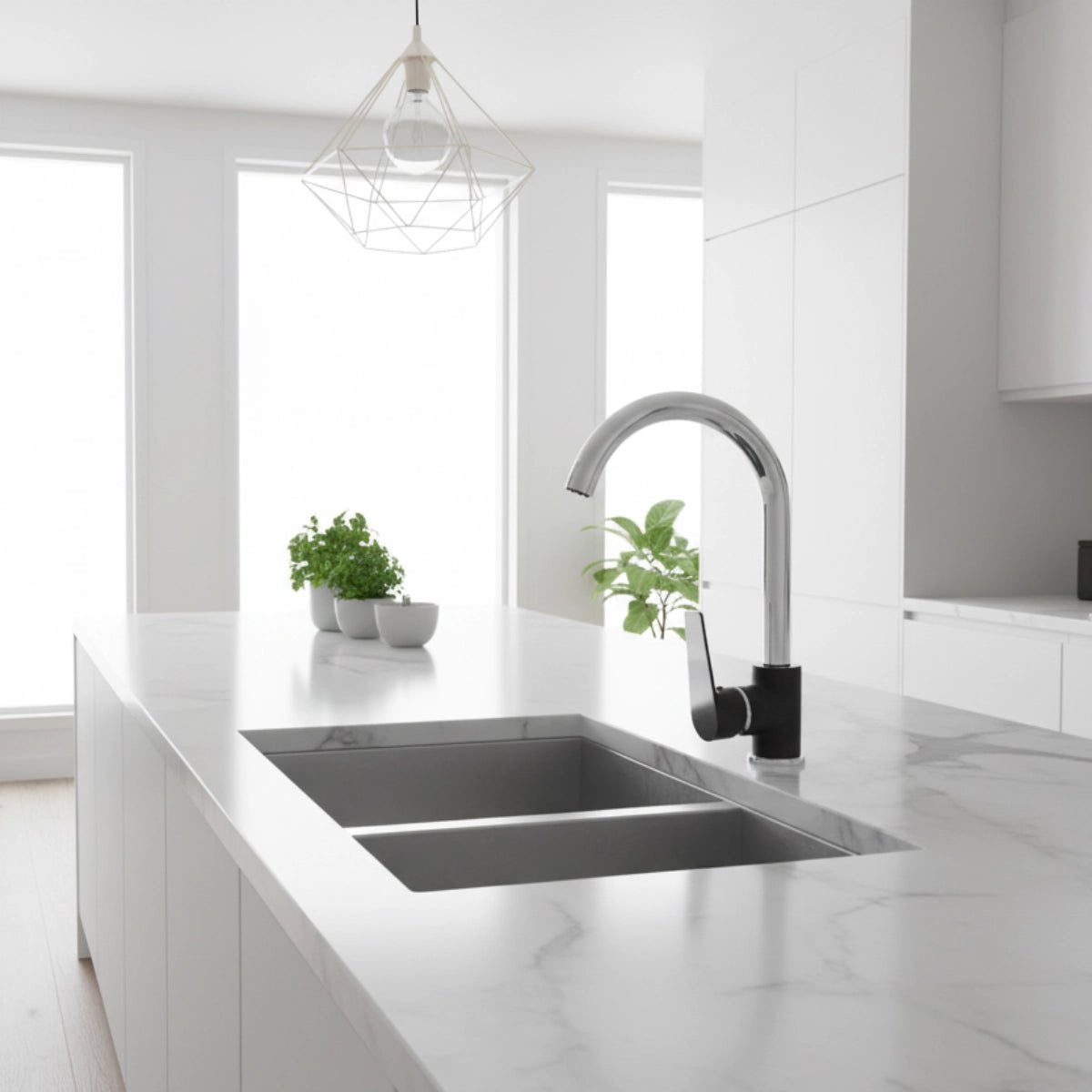 Grifo de cocina negro mate Crono - The Bath