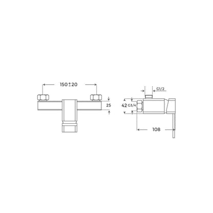 Grifo monomando de ducha Soho - Thebath