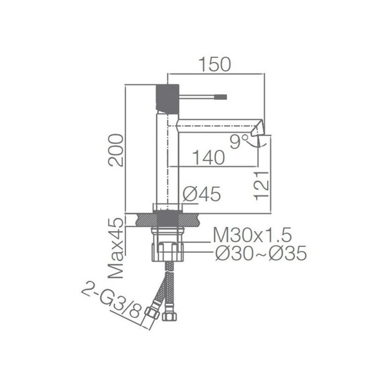 Mitigeur lavabo Line