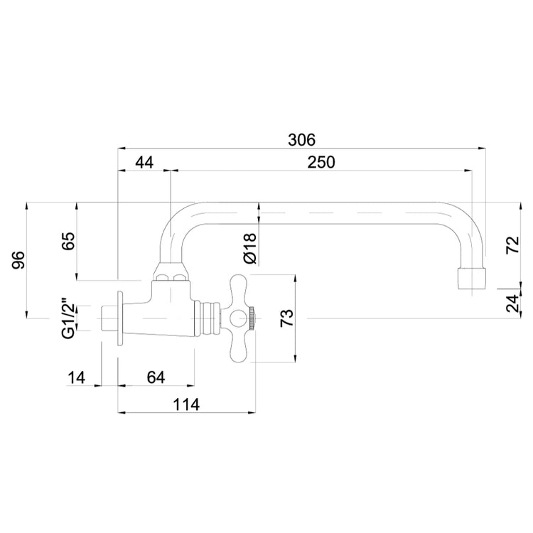 Robinet vintage encastré Stilo