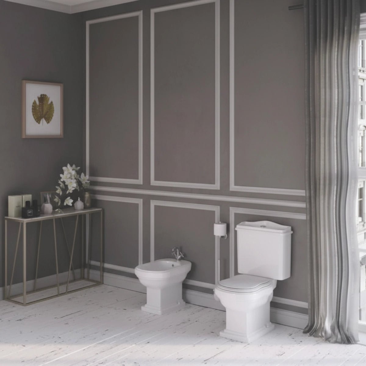 Inodoro Clásico Atenas con tapa ABS - The Bath