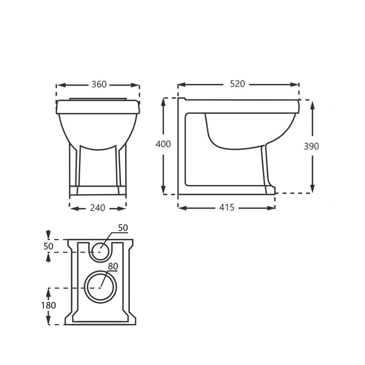 Wc compact Classique Style