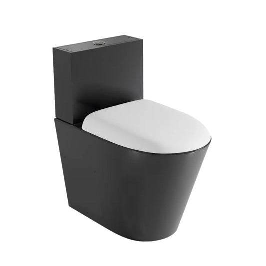 Inodoro de acero inoxidable negro Neus - Thebath