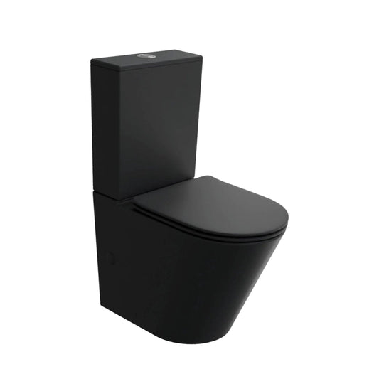 Inodoro de tanque bajo Tarento negro mate - The Bath