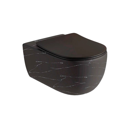 Inodoro suspendido negro marmolado Líjar - The Bath