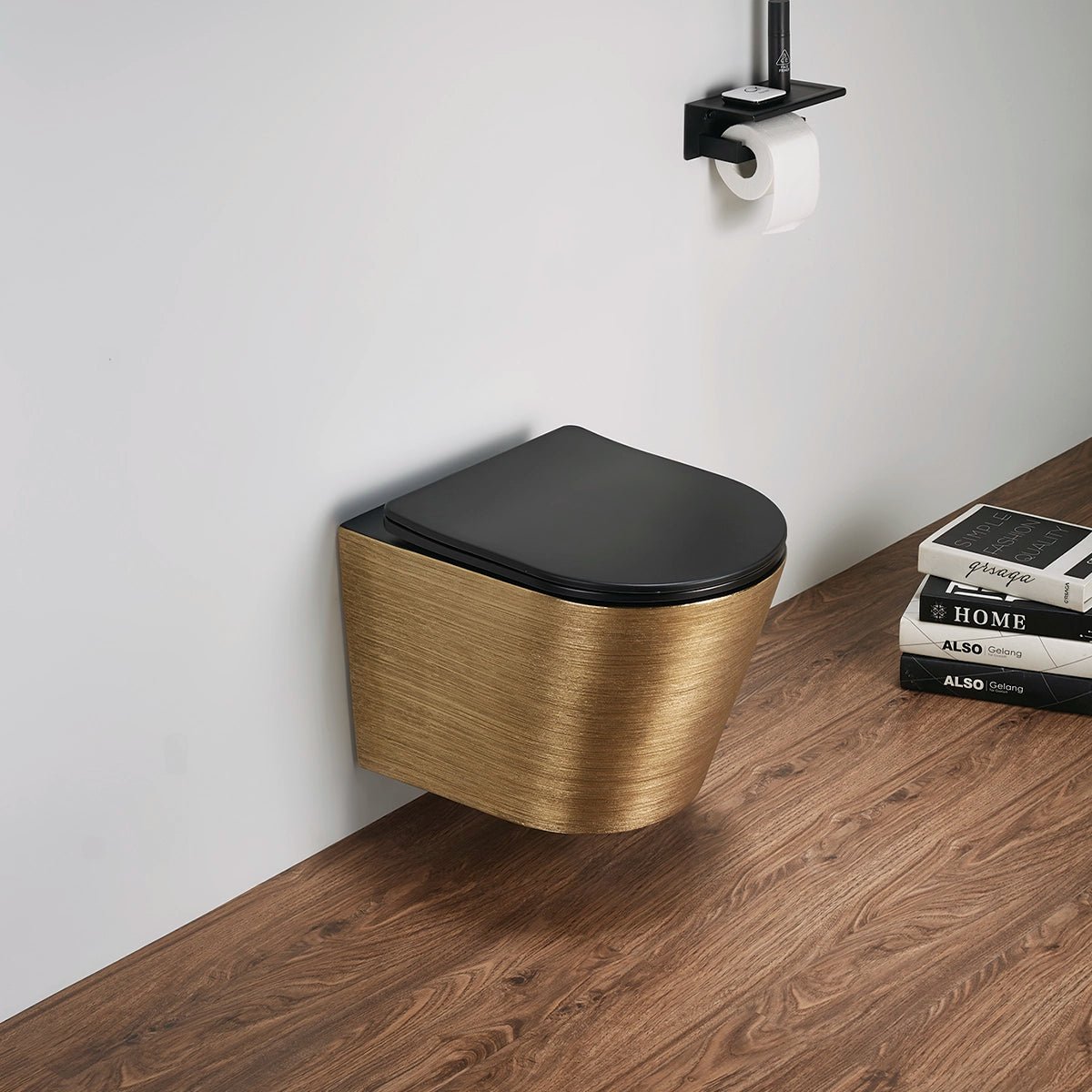 Inodoro suspendido Oro - Negro Umbra - Thebath