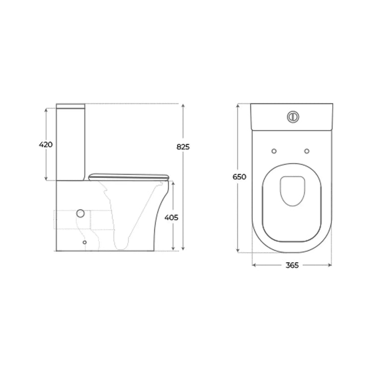 WC à réservoir bas Coria