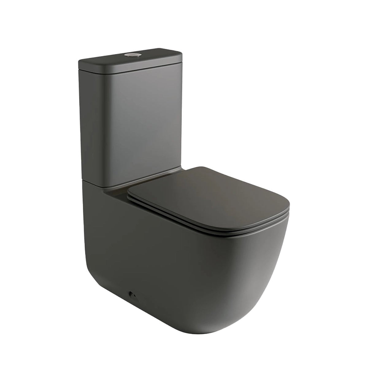 Inodoro tanque bajo negro mate Zen - Thebath