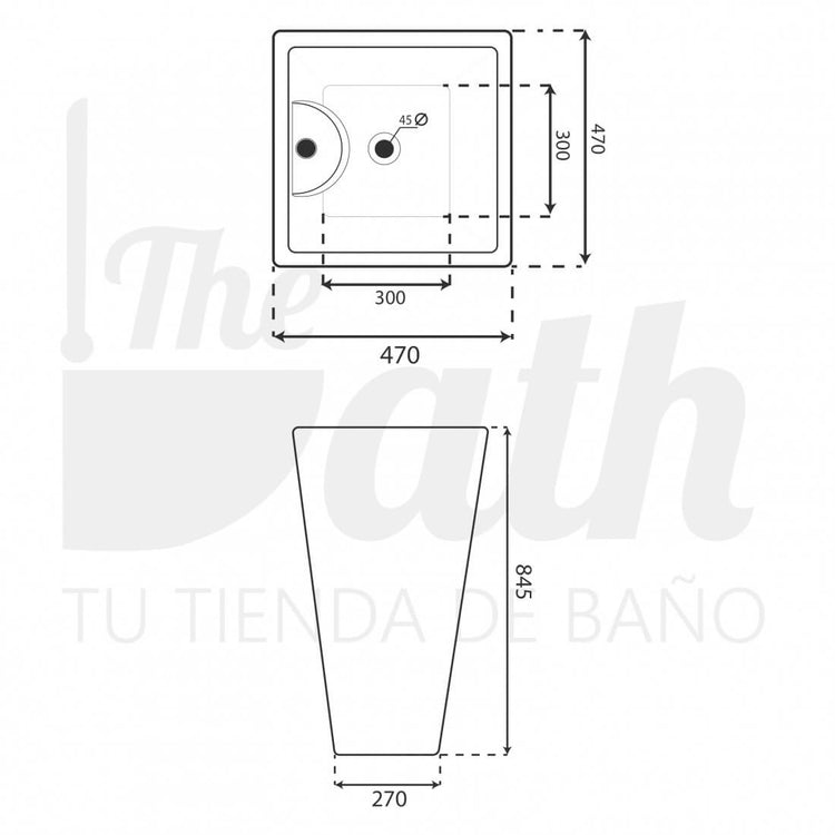 Lavabo sur pied Florence