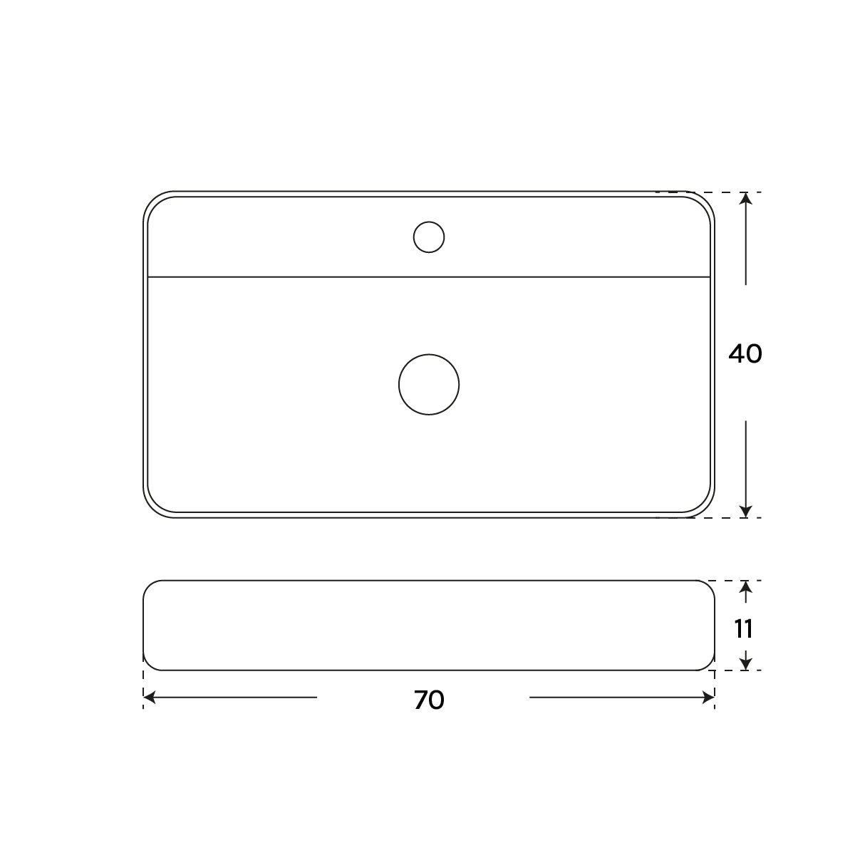 Lavabo cerámica Somnia - Thebath
