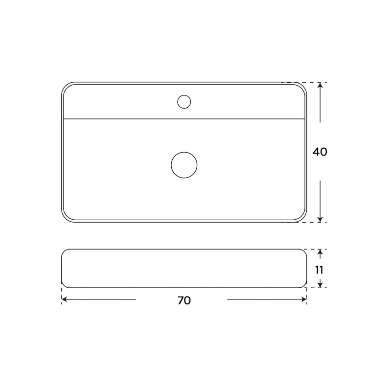 Lavabo en céramique Somnia
