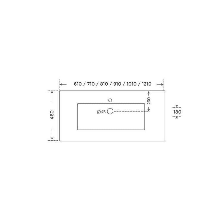 Lavabo en céramique sur meuble Qoor
