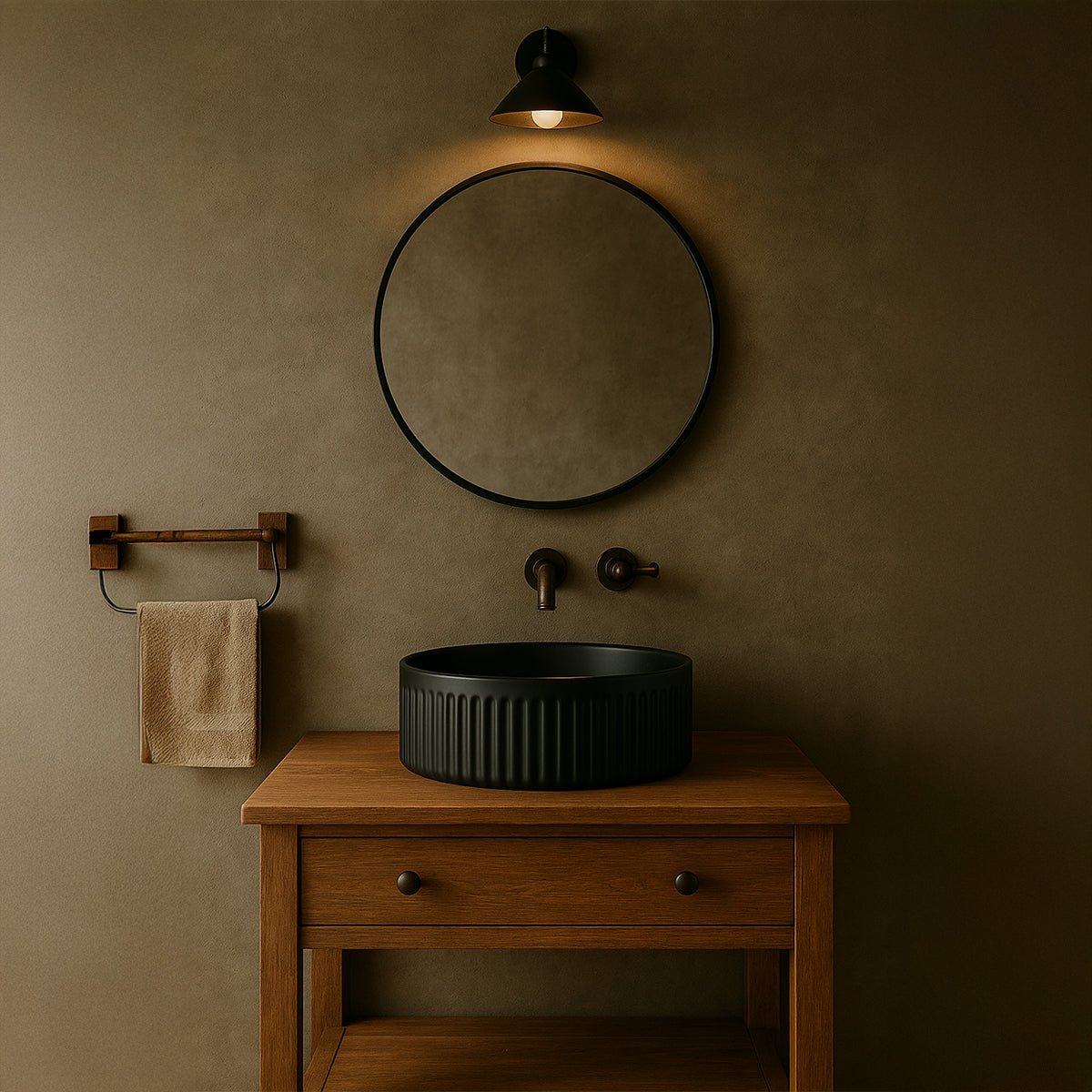 Lavabo circular sobre encimera Gina - Thebath