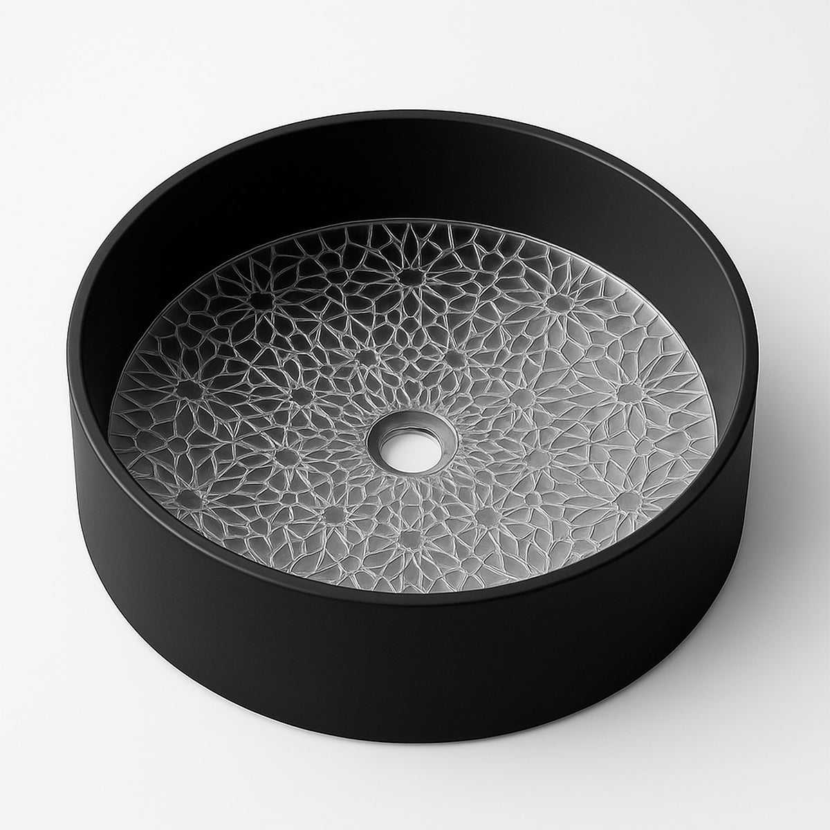 Lavabo con mosaico negro Ronan - Thebath