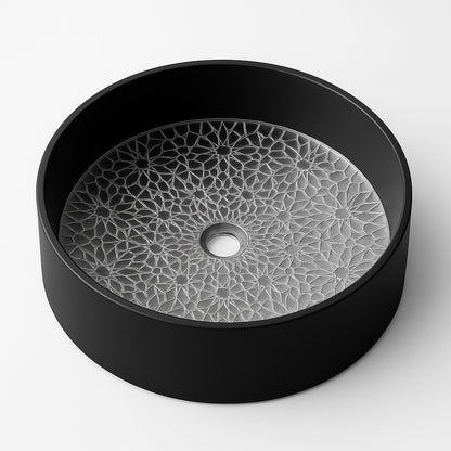 Lavabo con mosaico negro Ronan - Thebath