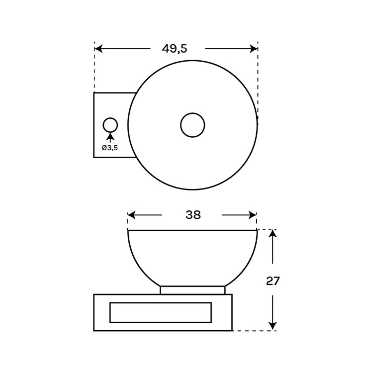 Lavabo avec porte-serviettes Hazen