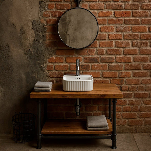 Lavabo cuadrado sobre encimera Seul - Thebath