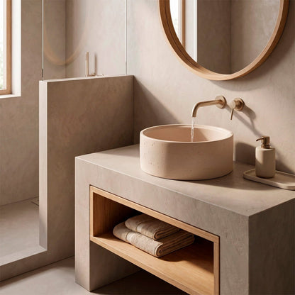 Lavabo de cemento Terra Round - The Bath