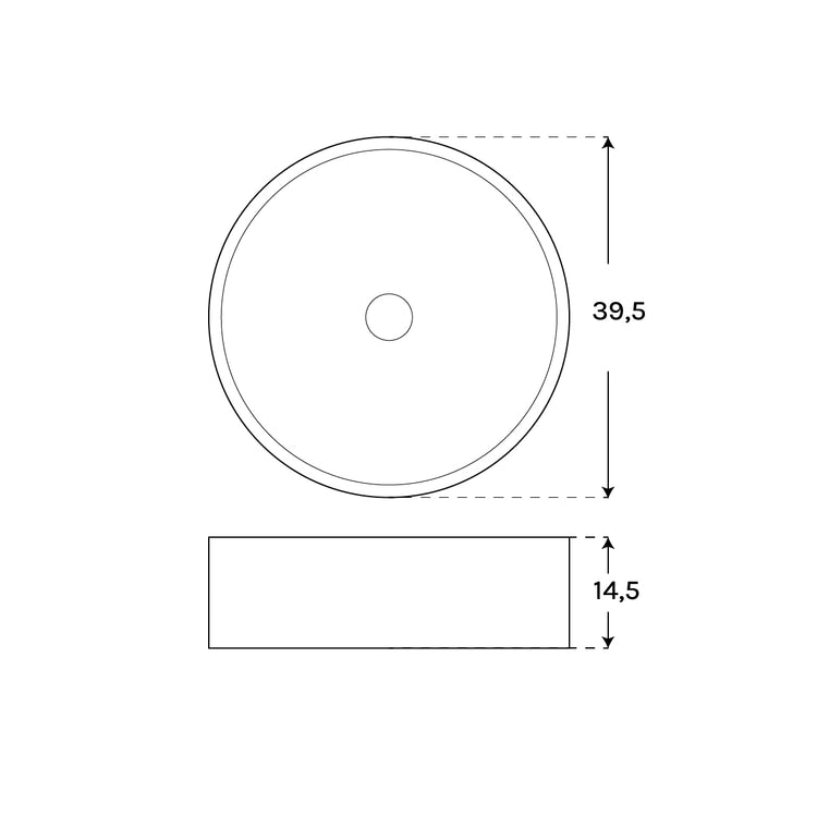 Lavabo en ciment Terra Round