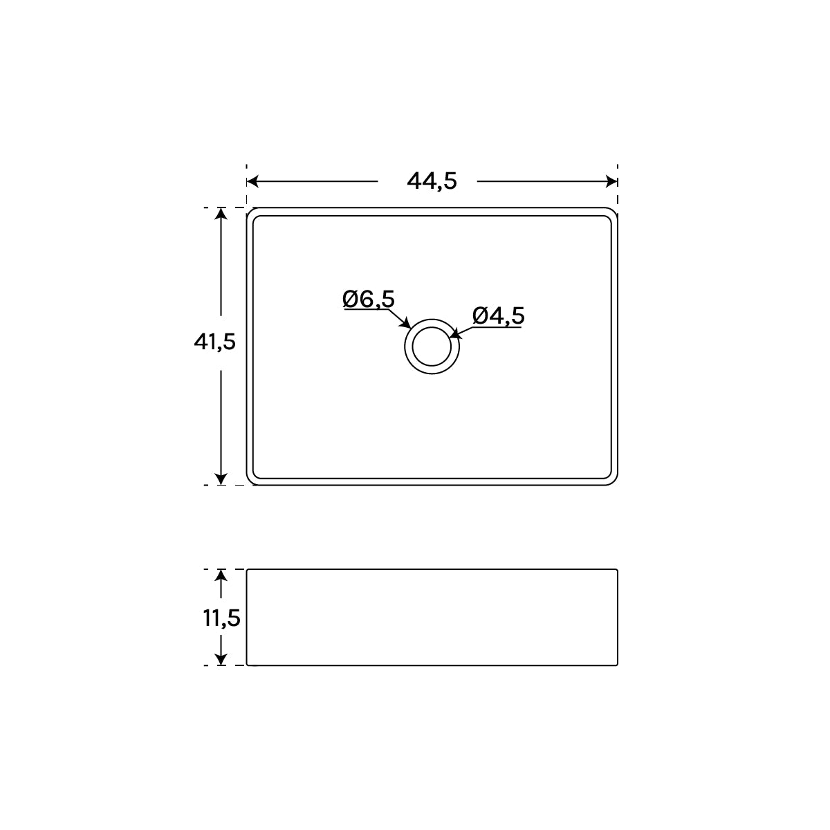 Lavabo de cristal sobre encimera Lex - The Bath