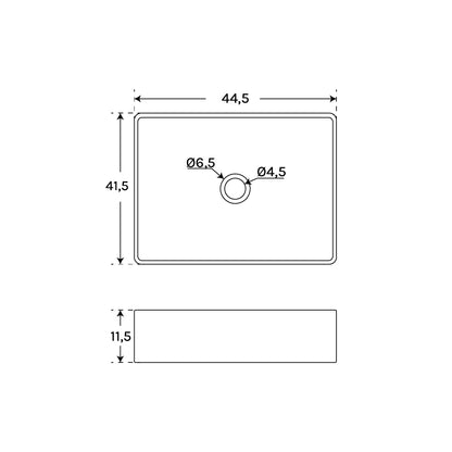 Lavabo de cristal sobre encimera Lex - The Bath