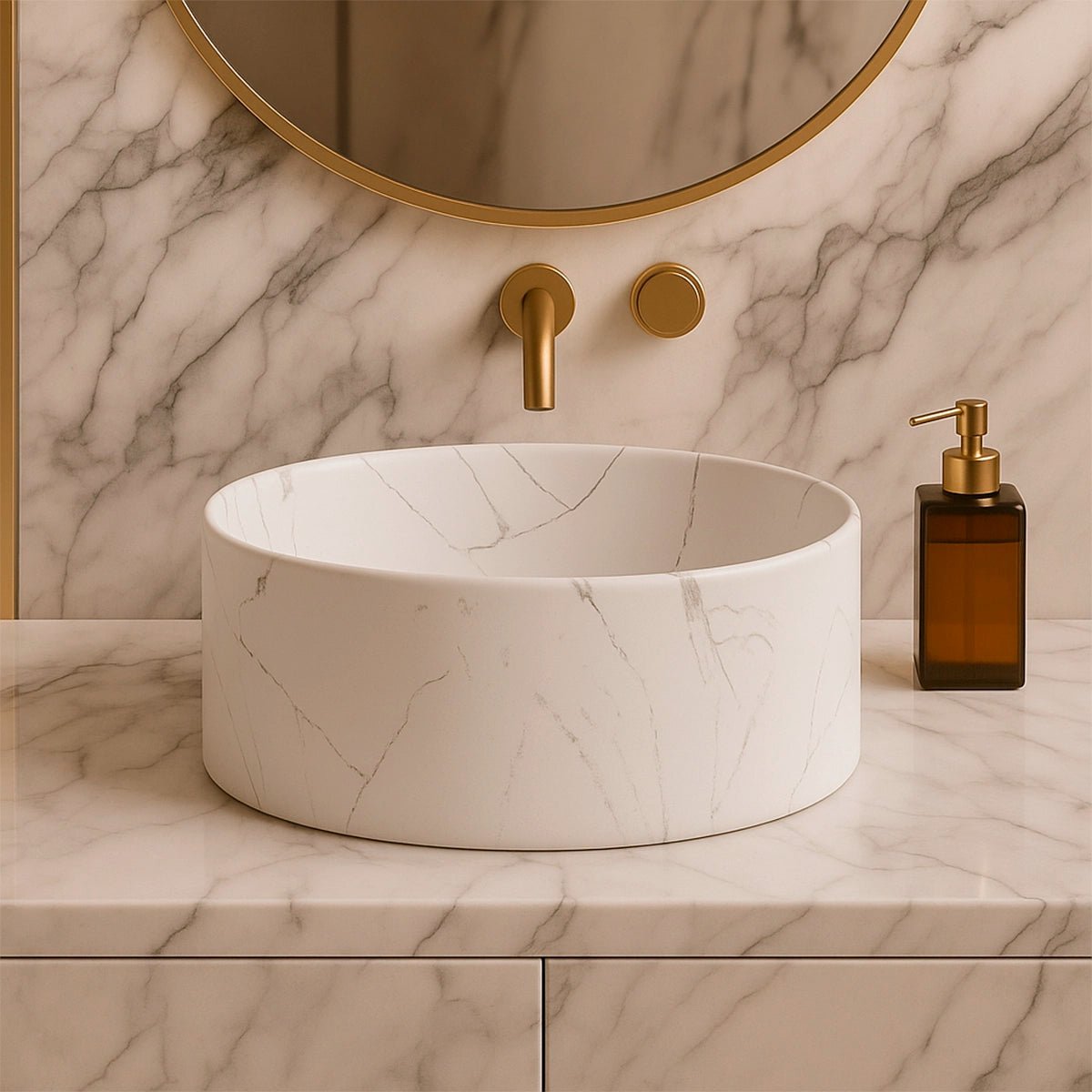 Lavabo de lujo efecto mármol - Thebath