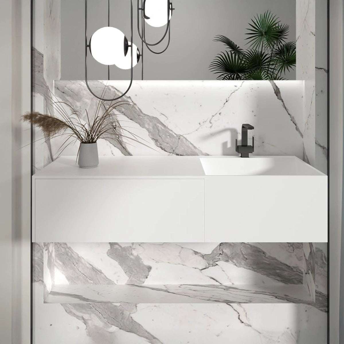 Lavabo Krion suspendido William - The Bath