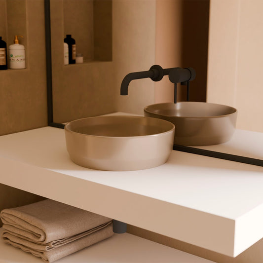 Lavabo marrón redondo Nora - The Bath